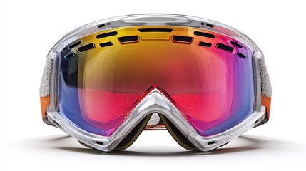 Ski goggles isolated on white background