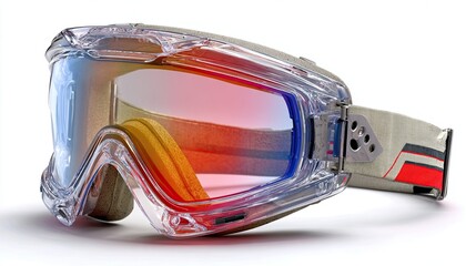 Ski goggles isolated on white background