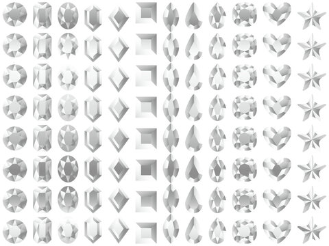 ラインストーン1、6白