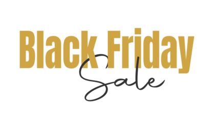Black Friday sale word . Shiny golden text Transparent background Black Friday advertising, special offer and sale. Banner and poster, brochure and flyer design