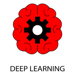 Deep Learning Technology Vector Icon Illustration Design