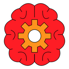 Machine Learning Deep Neural Network Vector Icon