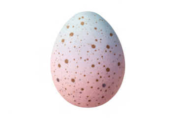 Speckled gradient easter egg with transparent background