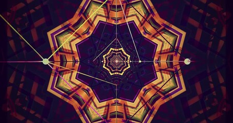 Vibrant tunnel video vj loop screensaver for dynamic visual display