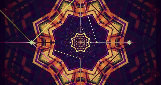 Vibrant tunnel video vj loop screensaver for dynamic visual display