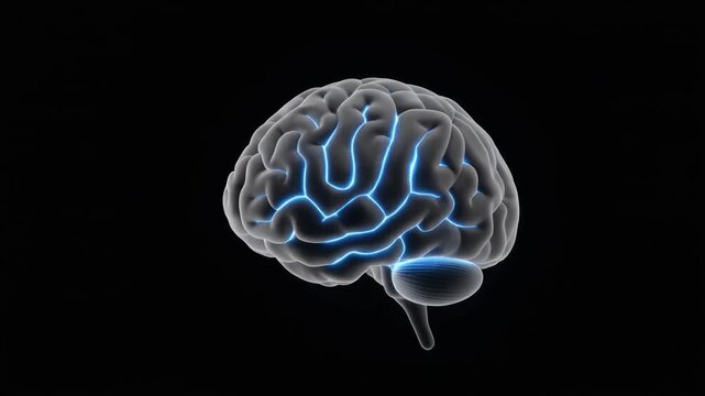 Futuristic AI Neural Network Pulsing with Data Generative AI

