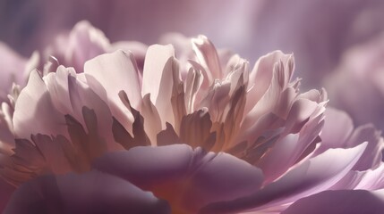 Delicate close-up of soft pink petals highlighting intricate floral details and gentle light for a serene and elegant atmosphere in any design project.