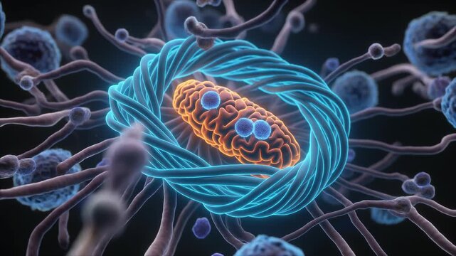 Conceptual Animation of the Blood-Brain Barrier and Brain Cells