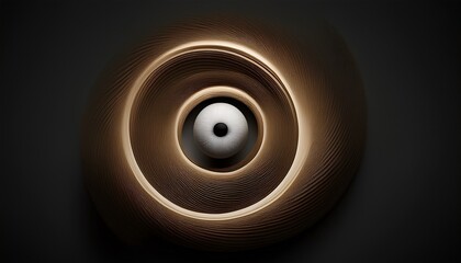 Spiral Eye Simple Bold Line Minimal Logo