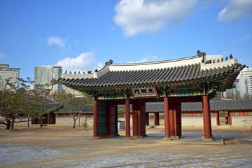 Fototapeta premium Korean Palace Door