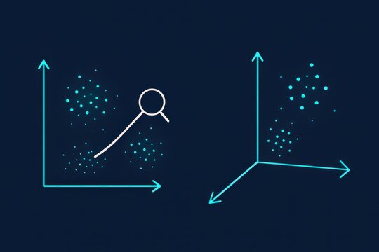 Data visualization tools with analytical insights for multidimensional graphs showcasing patterns and trends in big data analytics captured with clarity