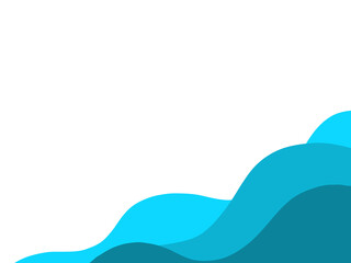 Blue Wave Curve line deep ocean colour element grafis background 