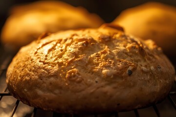 Bread cooking. Dough. Process of bread cooking. Close-up image
