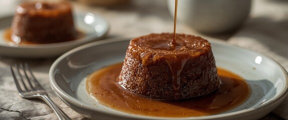 Sticky Toffee Pudding with Warm Caramel Sauce