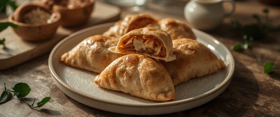 Golden Baked Empanadas with Savory Filling