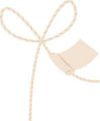 Gift String Bow with Tag