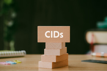 There is wood block with the word CIDs. It is an abbreviation for Climatic impact-drivers as...