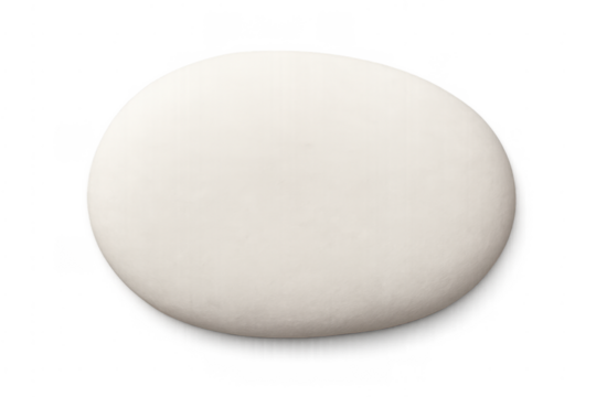 Raw dough ball ready for baking pizza