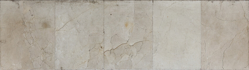 Aged white marble floor tile texture with natural details