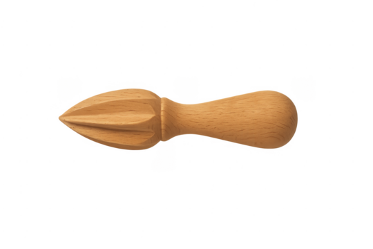 Wooden citrus reamer for cooking and juicing