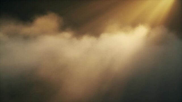 Mystic Fog Light Beam Scene