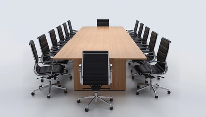 an isolated corporate boardroomOther Images in this Series