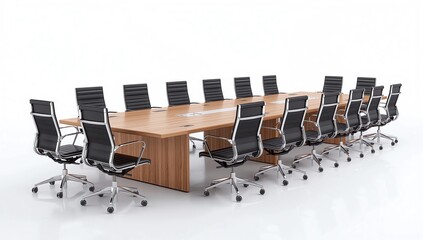 an isolated corporate boardroomOther Images in this Series