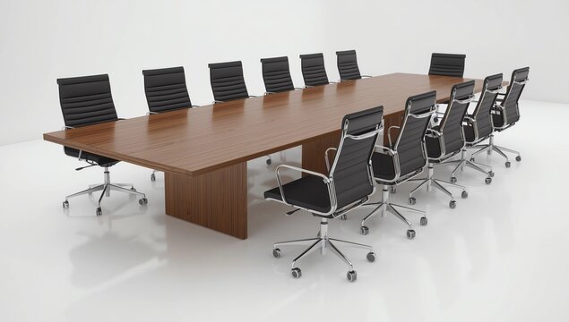 an isolated corporate boardroomOther Images in this Series