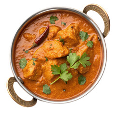 Butter Chicken or Tikka Masala Overhead View