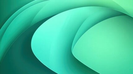 Soft Green Abstract Background with Flowing Curves and Smooth Gradients for Modern Designs and Creative Projects