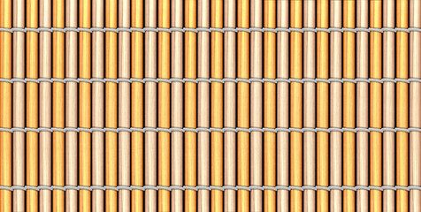 Yellow - beige bamboo mat texture ideal for interior decoration or immersive game scenes