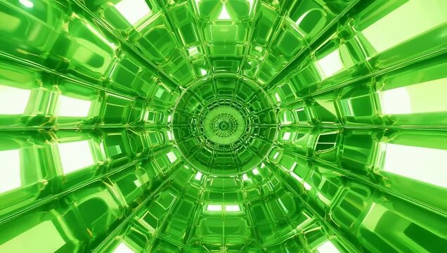 A clean 4K motion background featuring a moving green grid pattern with smooth animated lines creating a versatile bright abstract backdrop that can be used horizontally or vertically in digital