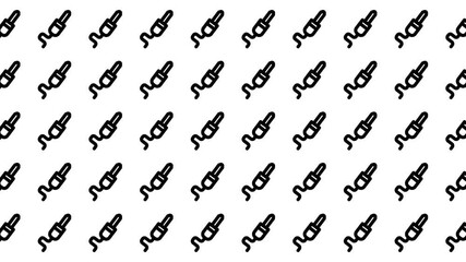 Pattern of identical audio jack plug icons on white is perfect for musicthemed designs or technologyrelated projects. Ideal for website backgrounds or promotional materials. - Powered by Adobe