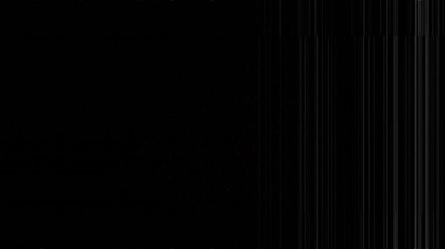 Frame starting right stripe showing widening, RGB shifting, speckle fading, indicating sensor fault