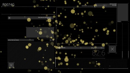 Yellow particles entering HUD, drifting over monitor and causing readout fluctuation for monitoring - Powered by Adobe