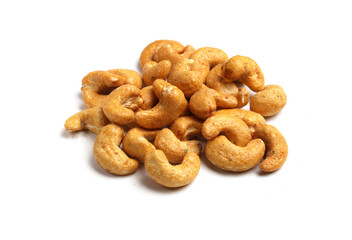 cashews on a white background