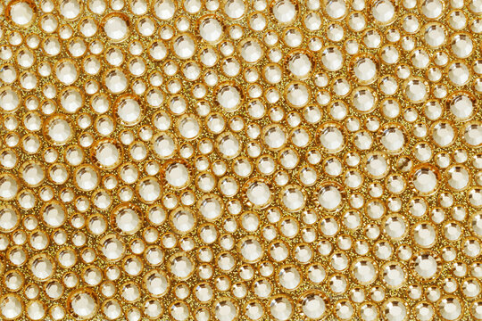 gold rhinestones