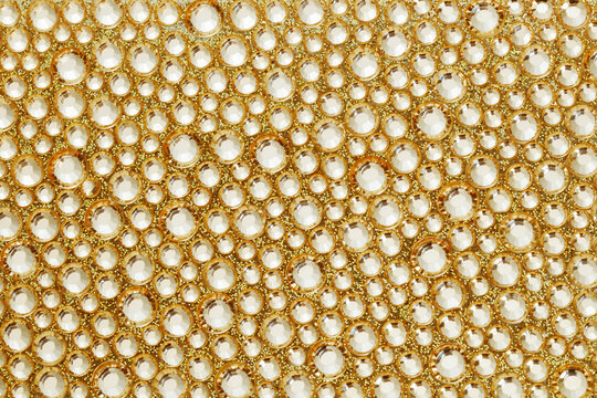 gold rhinestones