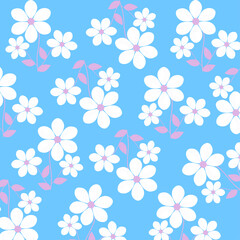 seamless floral flower pattern vector design texture