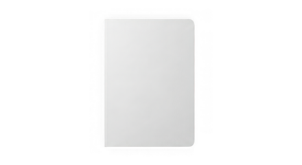 Blank white notebook, ready for your message