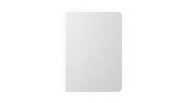 Blank white notebook, ready for your message