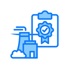 Industry Standards blue icon 