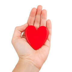 Obraz premium Heart in hand conveys love, care, and support for Valentine's Day or healthcare campaigns