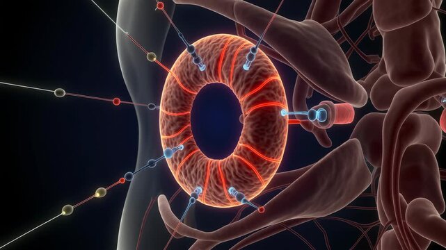 Animated 3D Model of the Eye's Ciliary Body and Zonules
