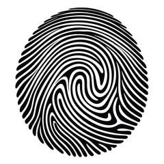Black and white abstract fingerprint pattern background