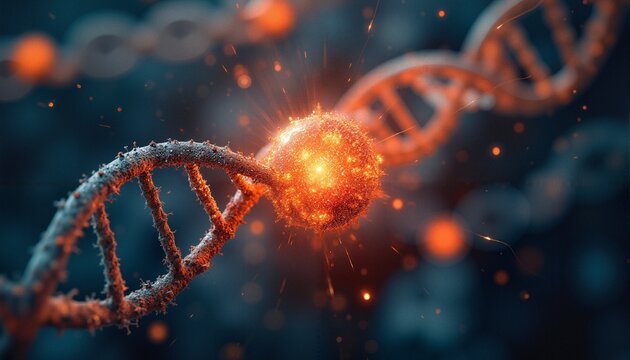 Illuminated DNA Molecular Collision