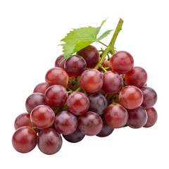 Fototapeta premium Juicy Red Grapes Bunch Isolated for Food Design 