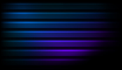 Dark Futuristic Horizontal Gradient Background with Glass Effect Lines