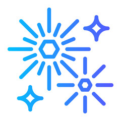 fireworks gradient icon