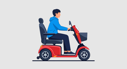 Vibrant illustration celebrating independent living and mobility, perfectly encapsulating the spirit of the International Day of Persons with Disabilities for global awareness